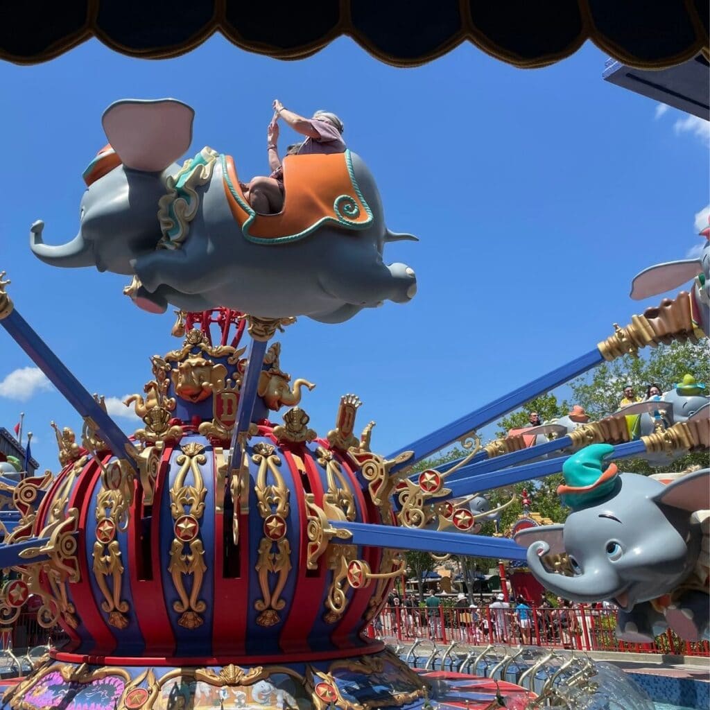 Dumbo Ride at Magic Kingdom - Best Disney Magic Kingdom Rides for Toddlers