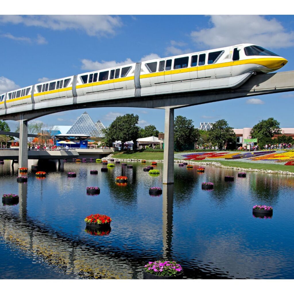 monorail at disney world