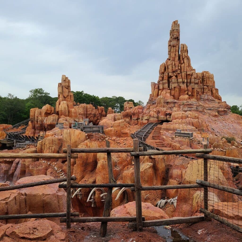 Big Thunder Mountain Railroad ride in magic kingdom