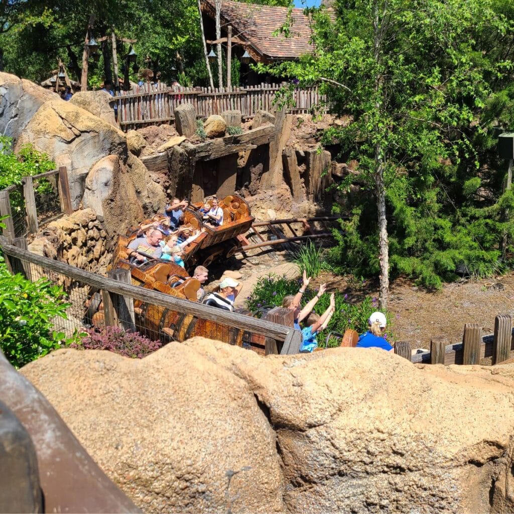 Seven Dwarfs Mine train ride at Disney World