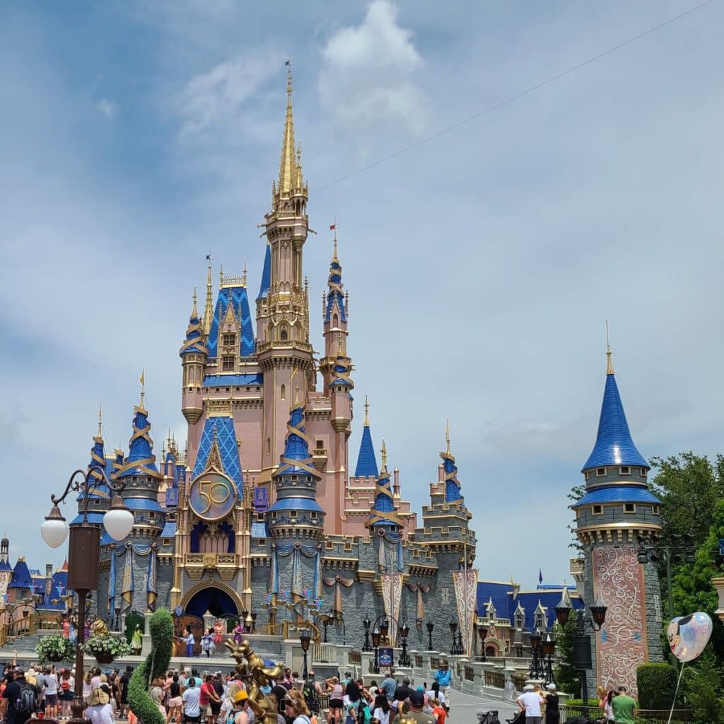 ultimate disney world packing list - Cinderella's castle shown