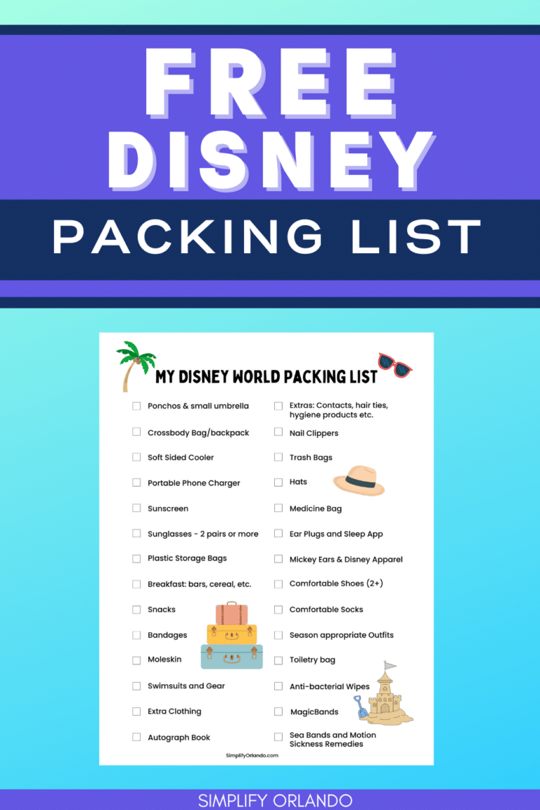 The Ultimate Disney Packing List (Free Printable!)