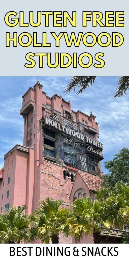 gluten free Hollywood Studios - Best Dining and snacks - Hollywood Tower of Terror shown.