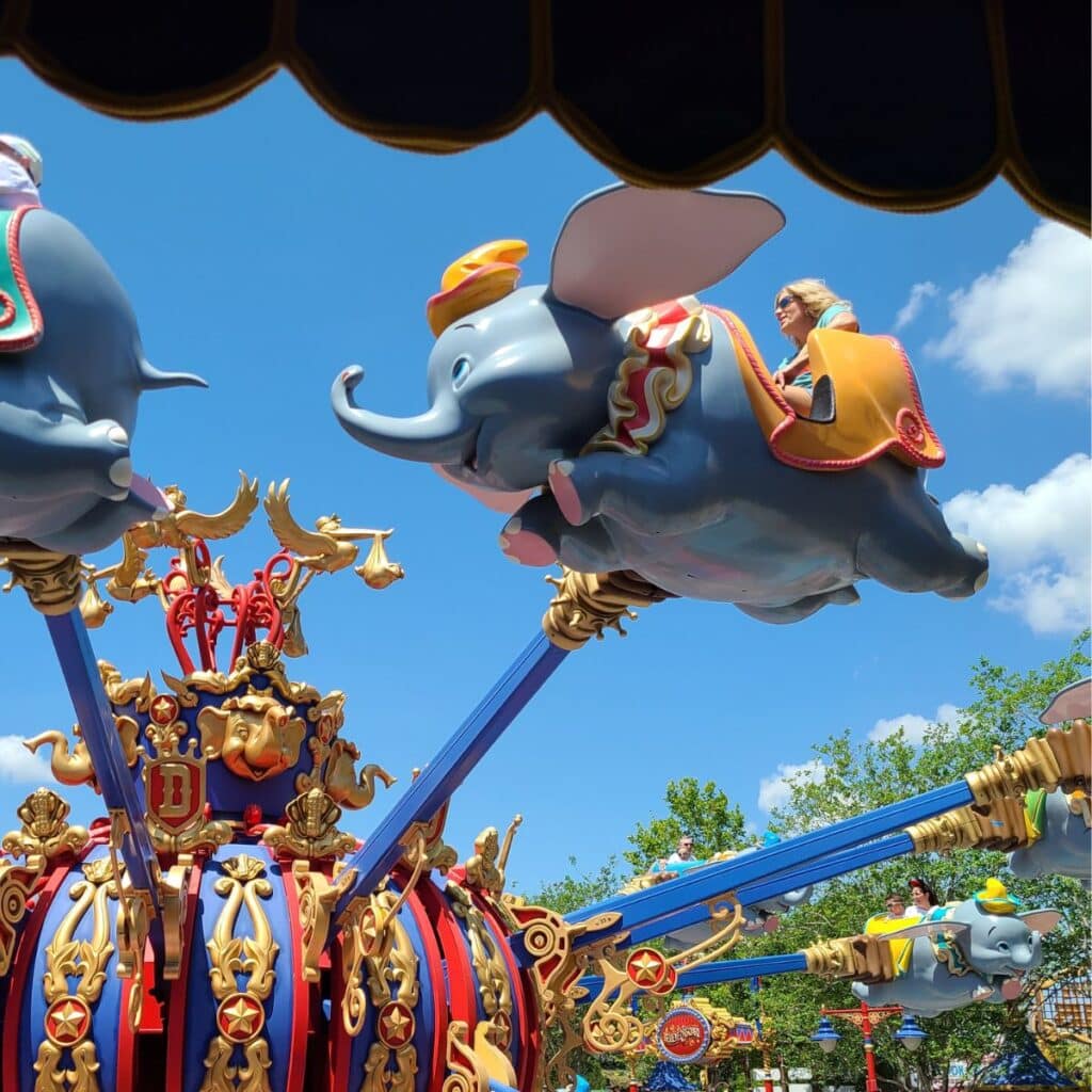 Dumbo ride at Magic Kingdom