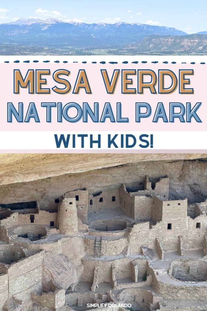 Mesa Verde National Park with Kids - Cliff dwellings shown.