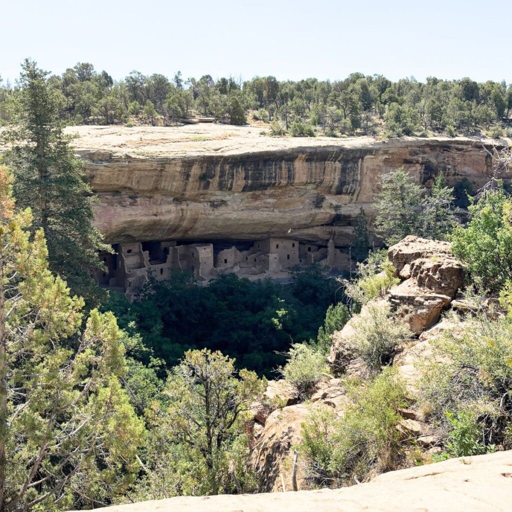 Mesa Verde National Park with Kids - Cliff dwellings shown.