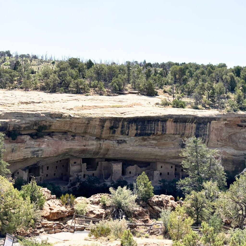 Mesa Verde National Park with Kids - Cliff dwellings shown.