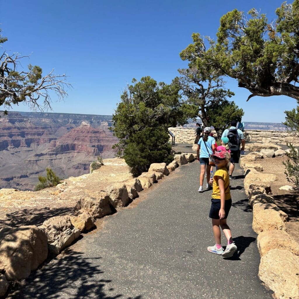 The Rim Trail at the Grand Canyon