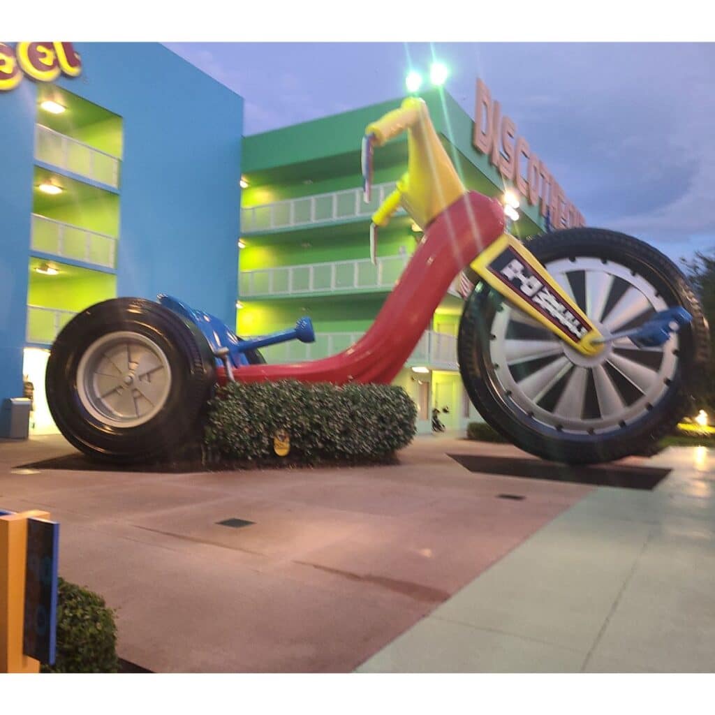 big wheel trike at Pop Century