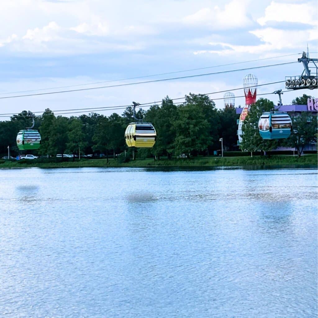 skyliner with bowling pins from Pop Century in back