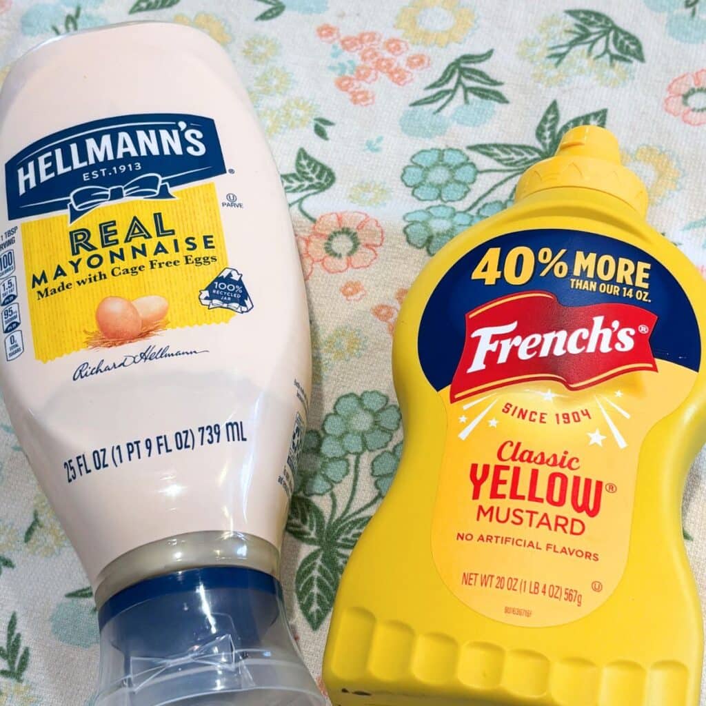 mayo and mustard
